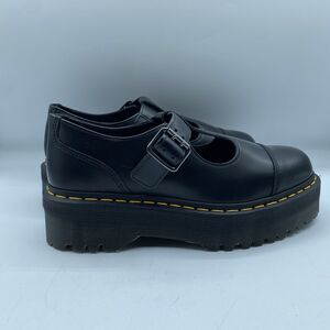Dr Martens Bethan Platform Shoes Women 9 EU 41 Black Buckle Mary Jane Boho NWOB